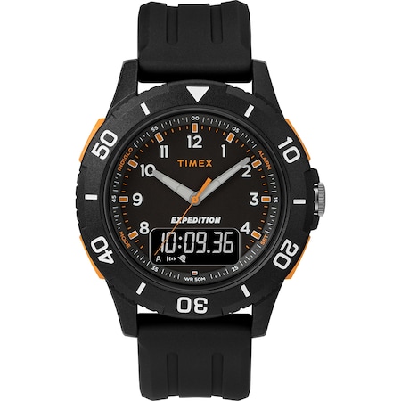 Timex Expedition Katmai Combo 40mm Watch - Black Case, Dial -Strap TW4B16700JV
